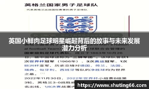 英国小鲜肉足球明星崛起背后的故事与未来发展潜力分析